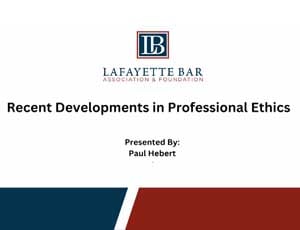 LBA recent developments in professional ethics thumb