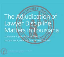 lba - adjudication of lawyer didcipline